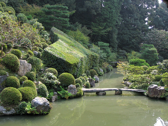 Japanese gardens: Chishakuin Temple